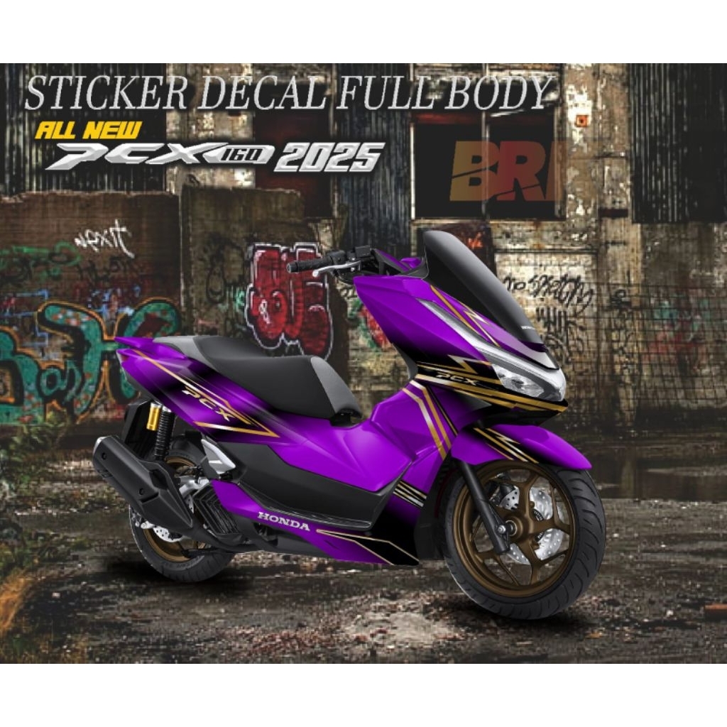 Stiker decal fullbody Honda PCX 160 all new 2025 / Stiker striping variasi decal fullbody PCX 160 ne