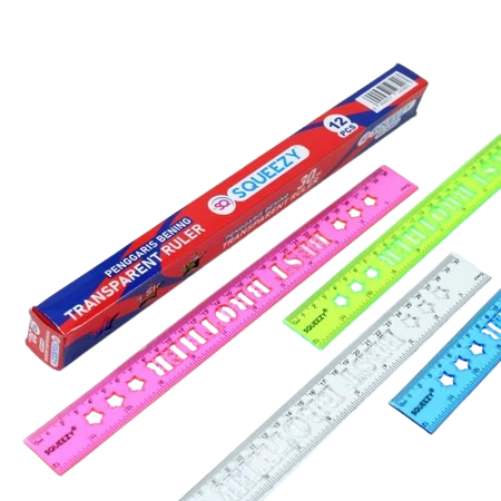 

Penggaris Abjad Bening Warna Squeezy