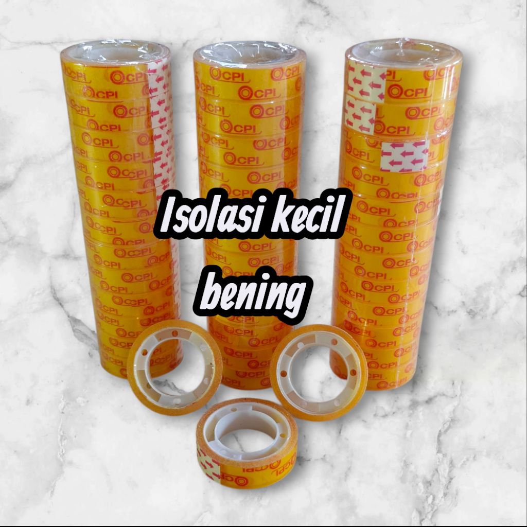 

Isolasi kecil bening transparan lakban kecil (satuan)