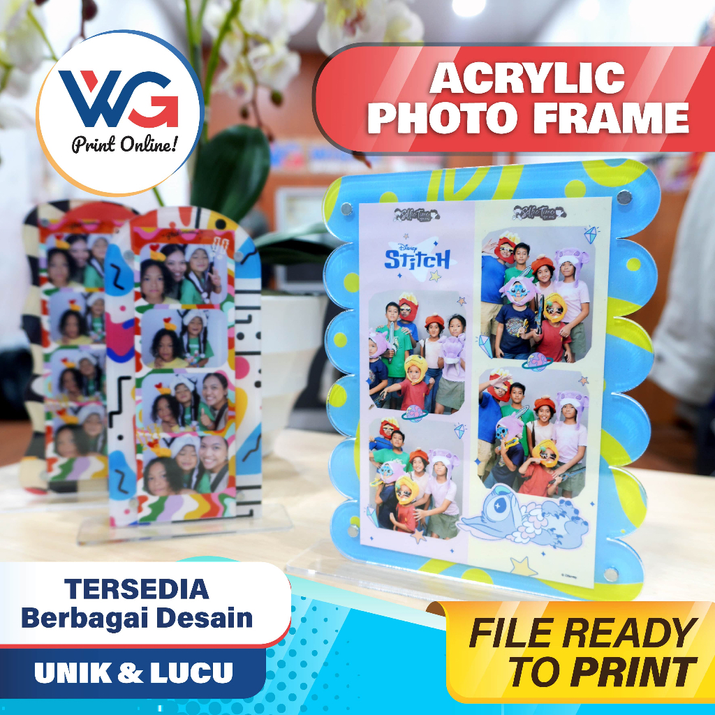 Bingkai Foto Akrilik Photostripe Frame Photocard Magnet Custom