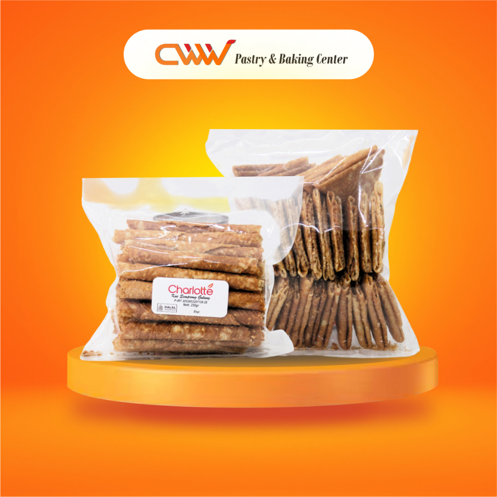 

Kue Kering Semprong Wijen Kipas & Gulung Roll 250g Jajanan Cemilan Snack Tradisional Hampers Lebaran