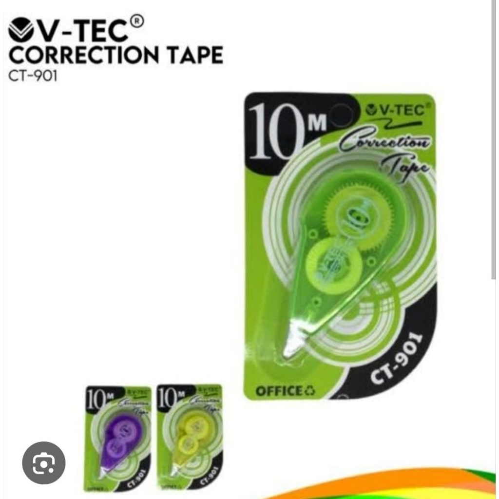

Tipex Kertas/ Correction Tape V-Tec 10m CT-901