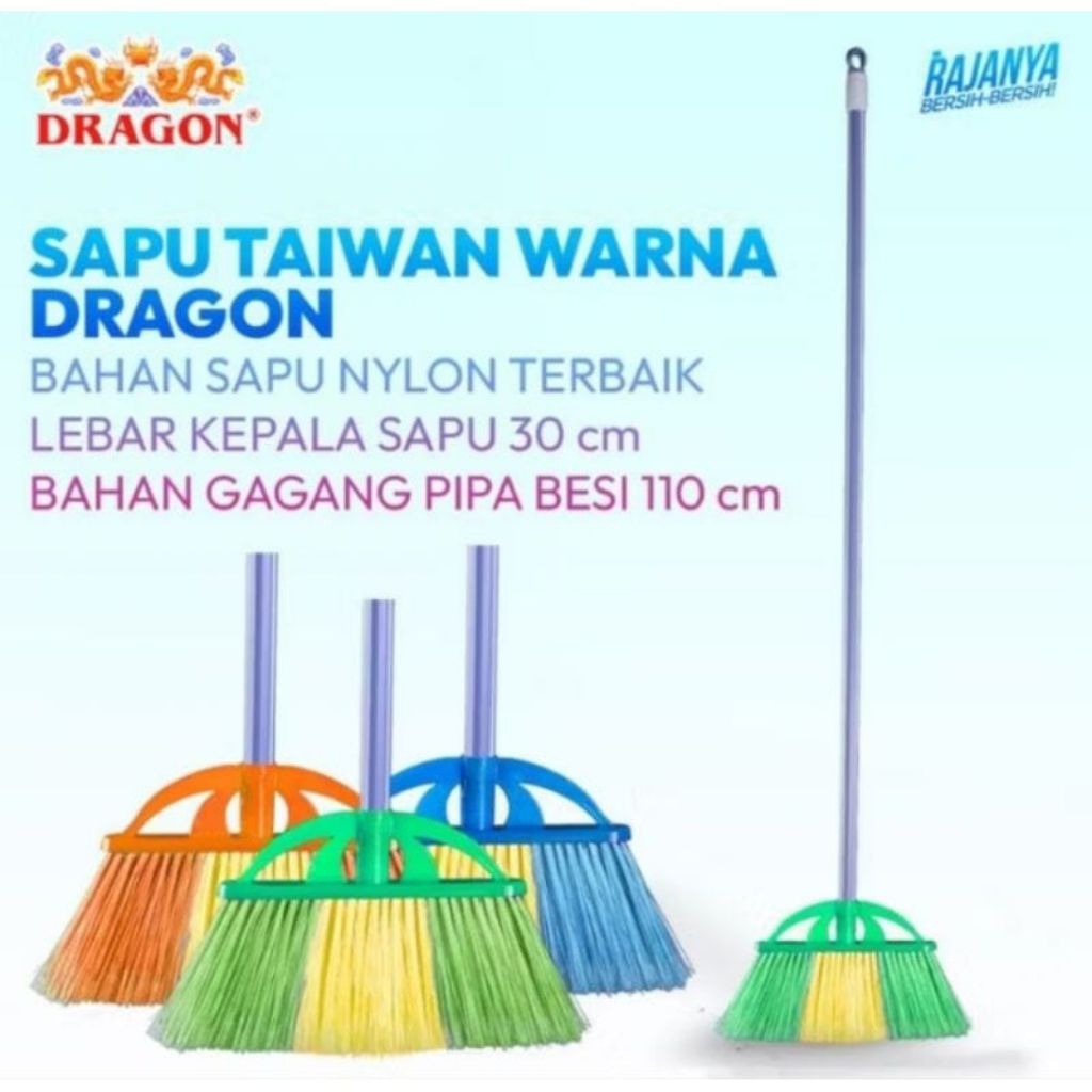 Sapu plastik nilon dragon/ Sapu plastik Taiwan dragon warna