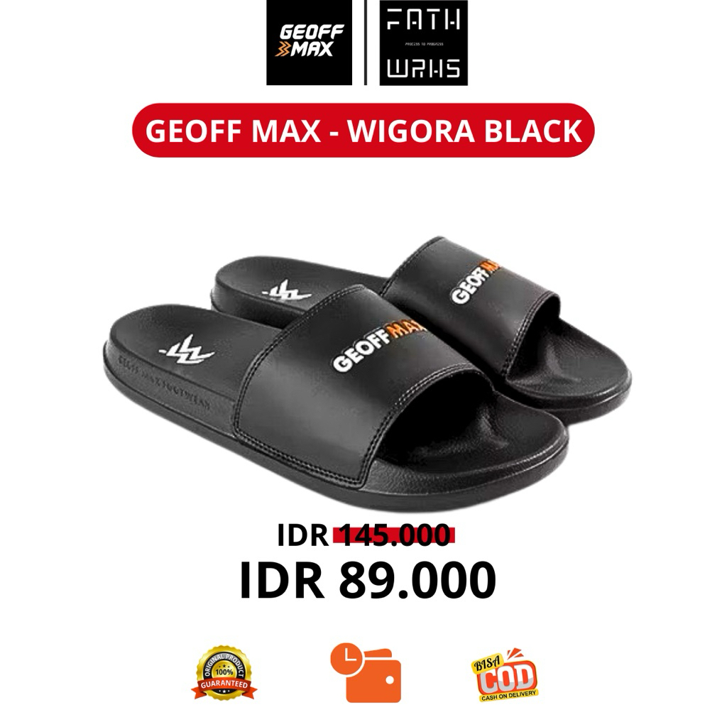 Sandal Geoff Max Original - Wigora Black | Slippers | Sandal Unisex