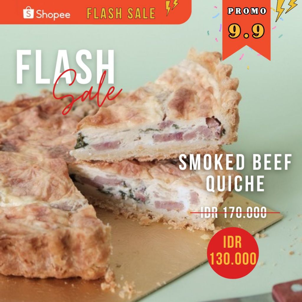 

Quiche Smooked Beef / Pie / Hampers / Kue Ulangtahun