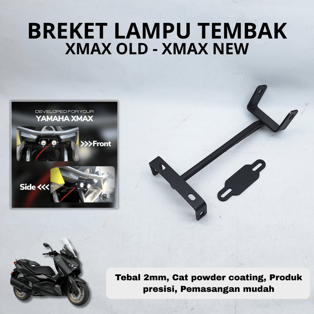 Breket Lampu Xmax - Dudukan Lampu Tembak D2 Laser New Xmax & Xmax Lama - Adaptor Lampu Xmax - Duduka