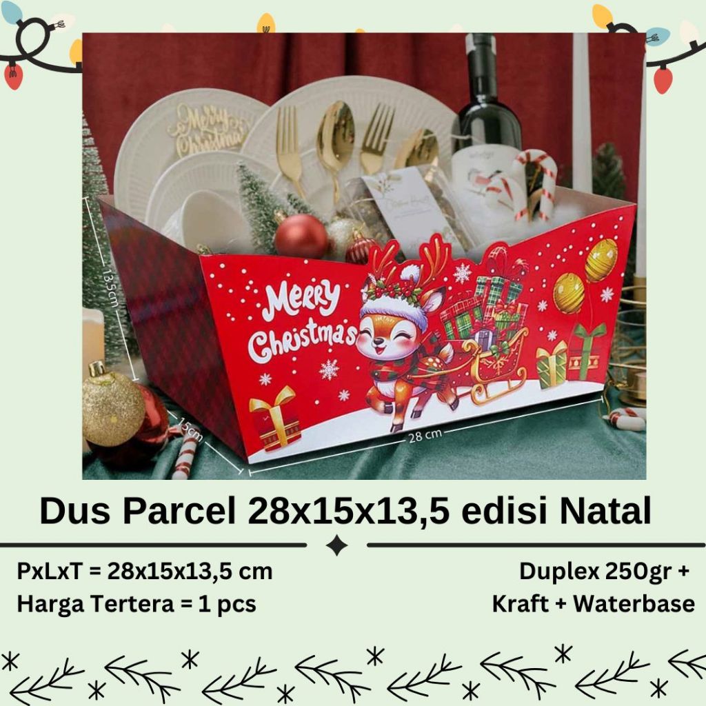 

[1 pcs] Box Parcel Natal (Minimal 5 pcs). NATAL016