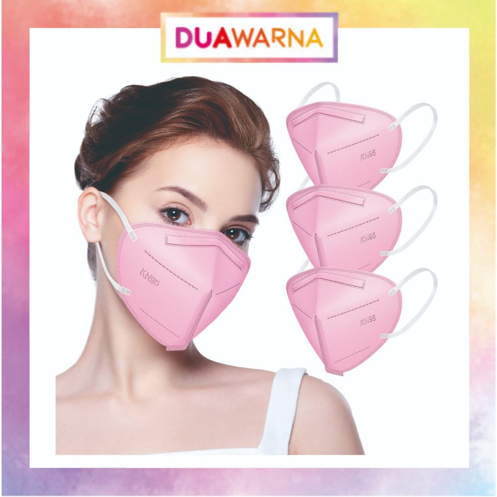 DuaWarna Masker Anti Virus KN95 3D Copper Filter Tembaga Mask Anti Virus 5Ply Icare Gold