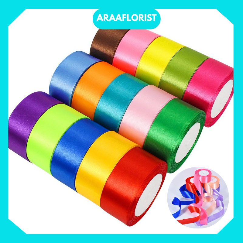 

PITA SATIN 4CM ROLL PREMIUM/ PITA BUKET BUNGA DEKORASI,ULANG TAHUN, PERNIKAHAN, DLL PT03