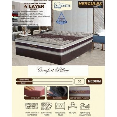 Kasur Springbed Ocean Hercules Comfort Pillow | Matras Ocean 26 Cm - Matras Aja, 160x200