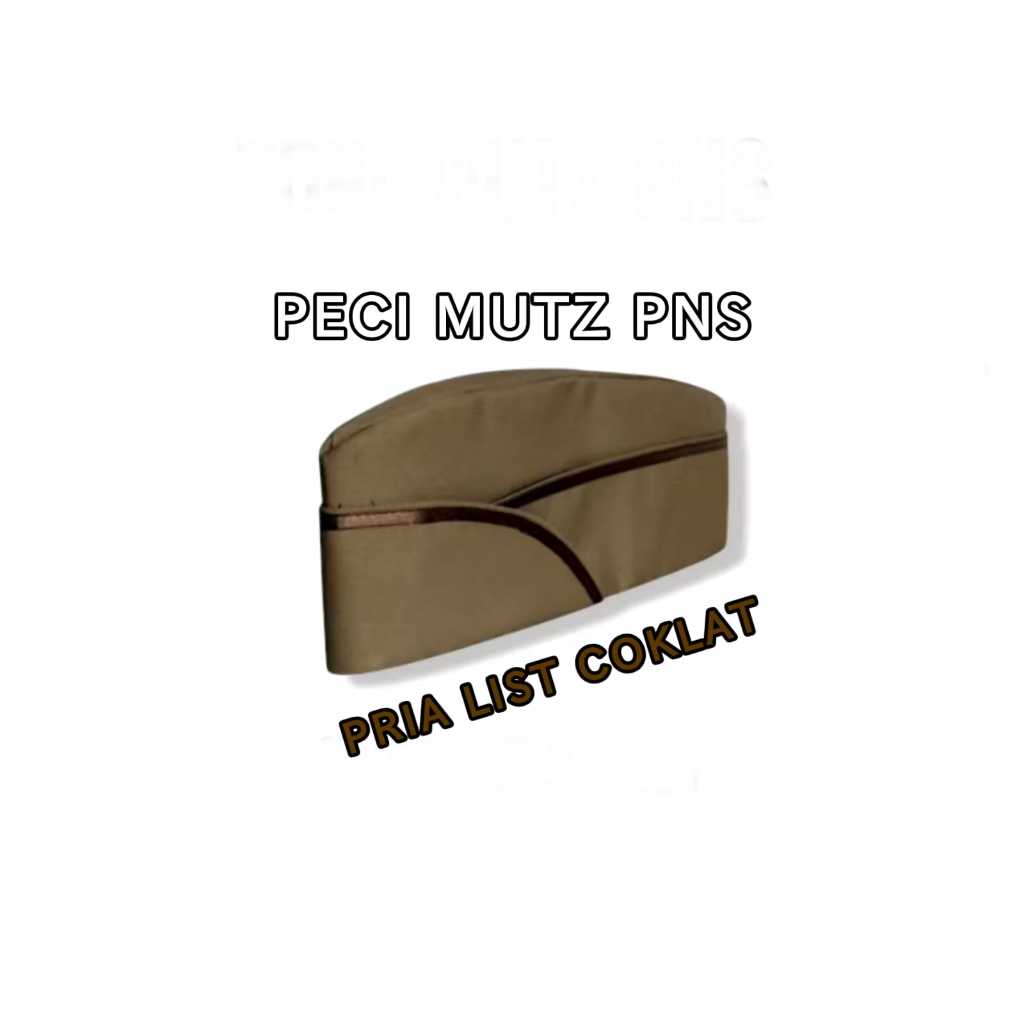 TOPI MUTZ PNS PRIA WANITA PECI MUTS PNS TOPI PNS
