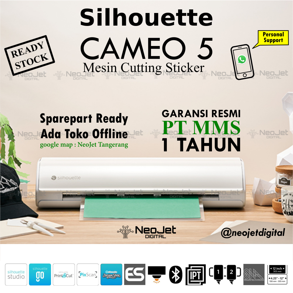 

Mesin Cutting Silhouette Cameo 5 Mesin Potong Sticker Kertas Karton