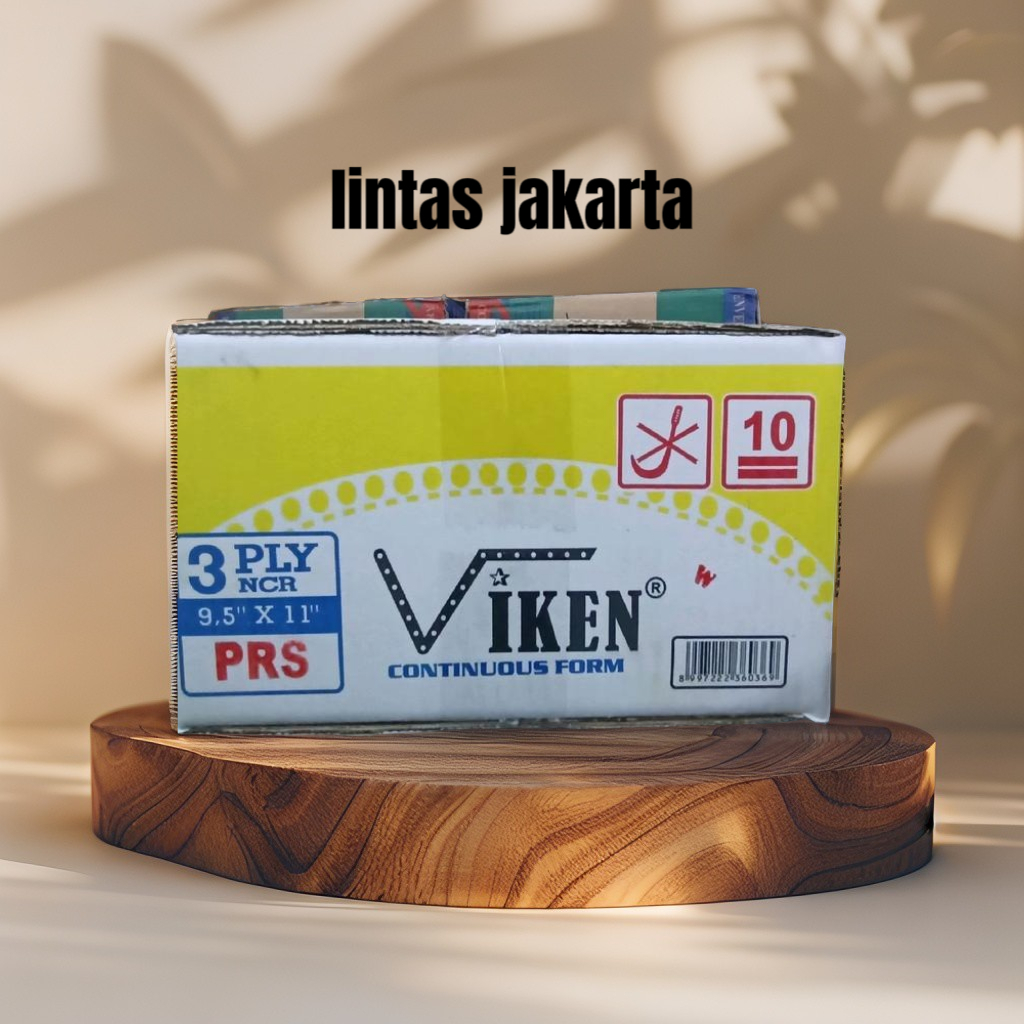 

Continuous Form Ukuran 9,5 Inch x 11/2 Inch, 3 Ply PRS ( Bagi 2 ) NCR Merk Viken
