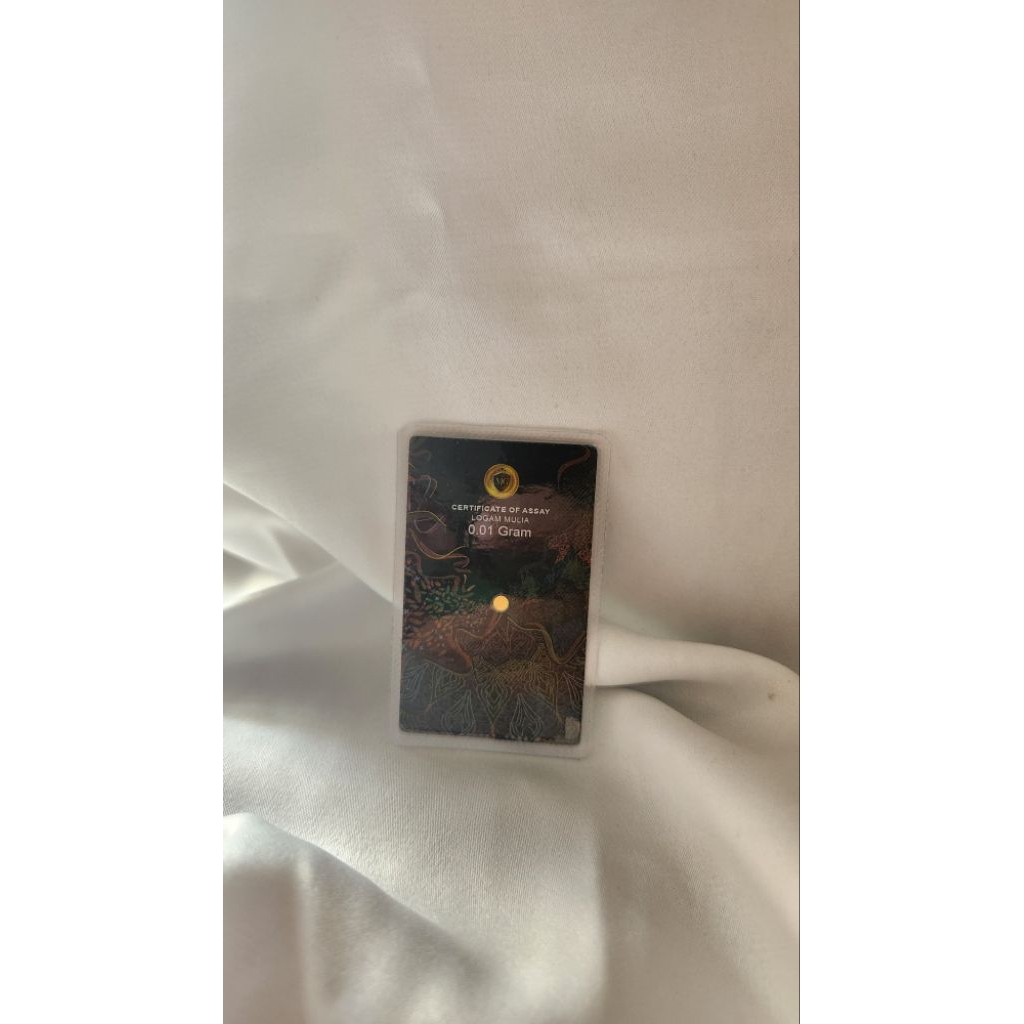 MiniGold Black Series 0.01 gram (emas murah)
