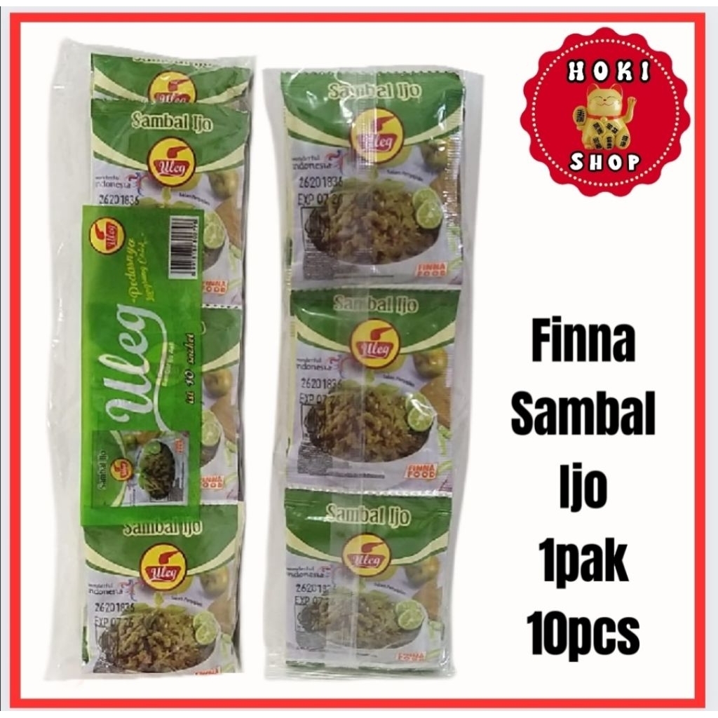 

Finna Sambel Uleg Ijo 1pak 10pcs / Finna Uleg Sambal Ijo