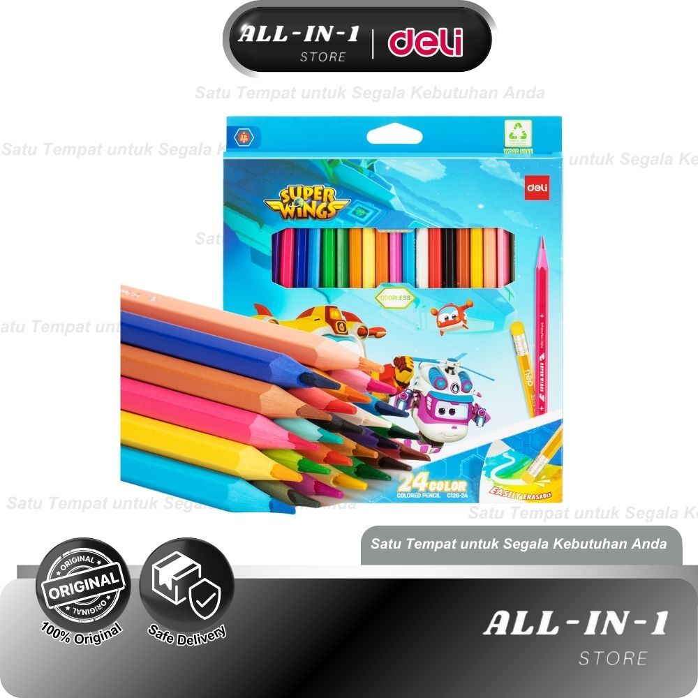 

Deli Colored Pencil / Pensil Warna EC126-24