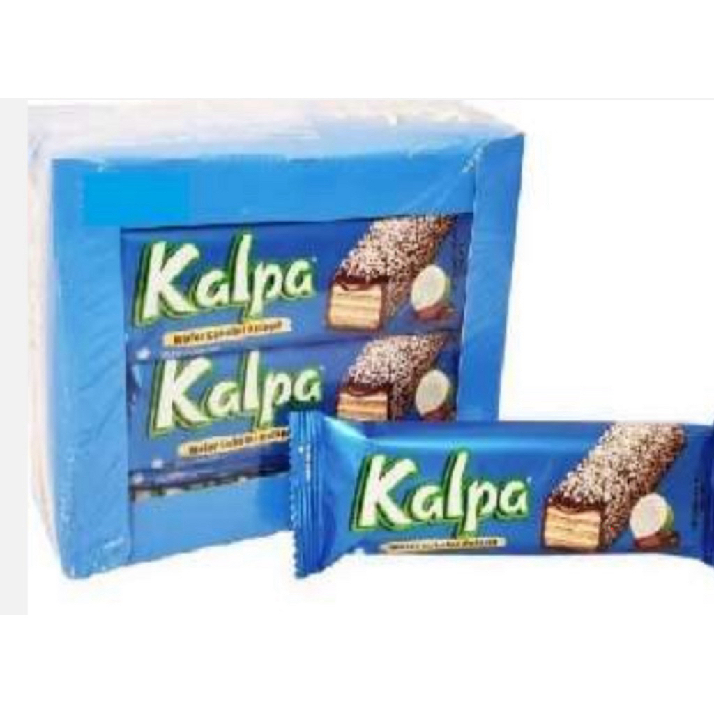 

Kalpa wafer dengan taburan kelapa asli