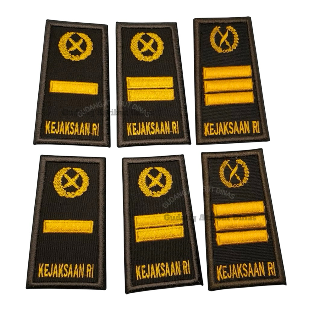 Pangkat PDH 3A-3C Bordir Kejaksaan/ Pangkat Kejaksaan/ PDH 3A-3C/ Pangkat Bordir/ GAD