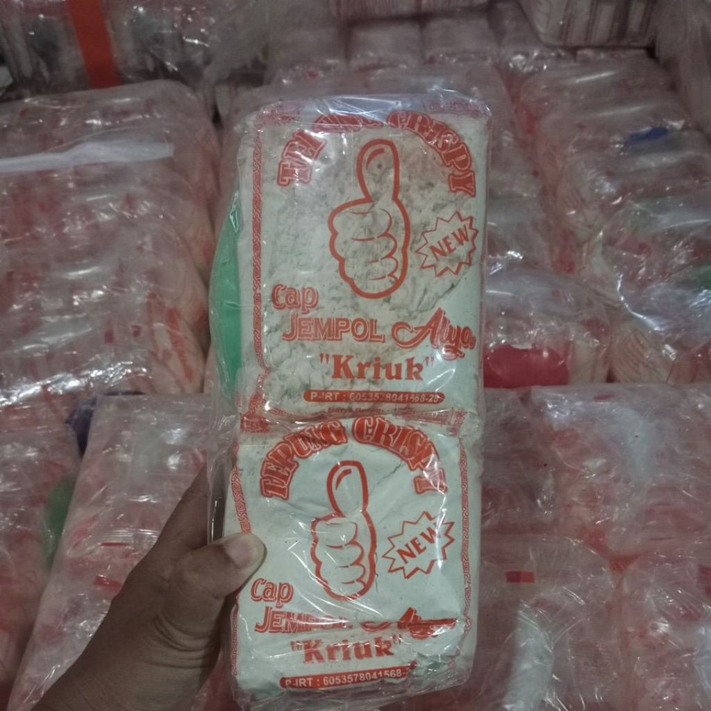 

Tepung Crispy Cap Jempol Alya 120 Gram Isi 10 Pcs Free Hadiah