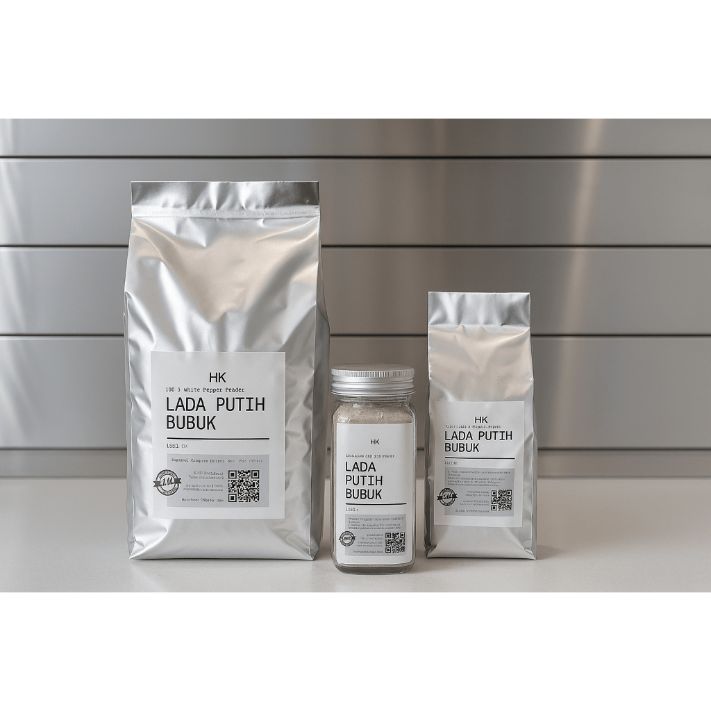 

HK Lada Putih Bubuk | White pepper pilihan 100% asli dan organic rempah indonesia bumbu masakan