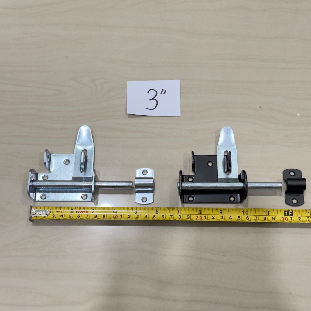 Grendel slot besi pintu lipat Las 3 inchi // overpal gudang sleding besi ornamen aksesoris pintu pag