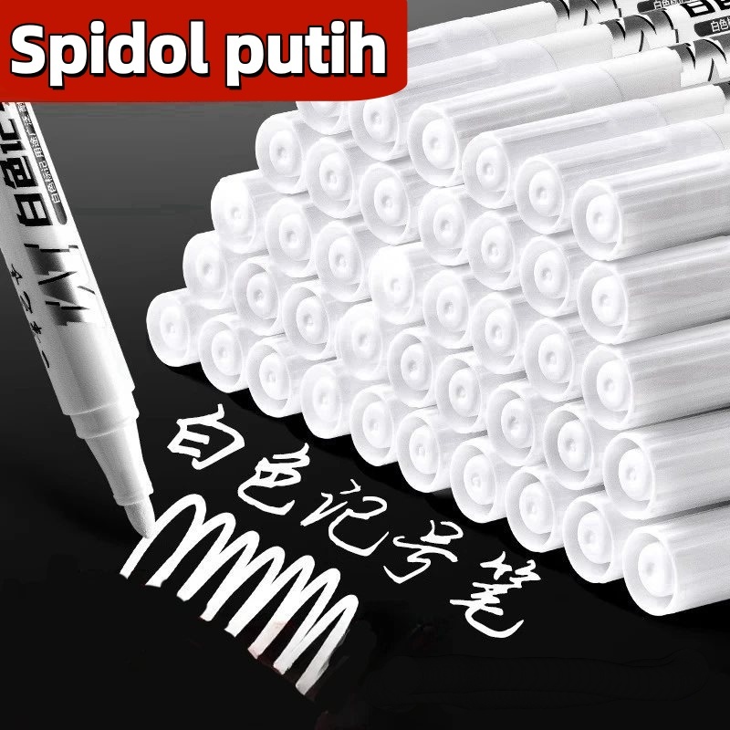 

Spidol Putih Permanen Tahan Air | Spidol Tebal Tidak Luntur | Pena Grafiti & Lukisan (Single Head)