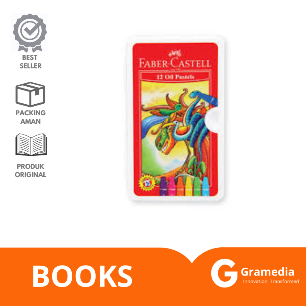 

Gramedia Lampung - Faber Castell Hexagonal Oil Pastel 12 Warna