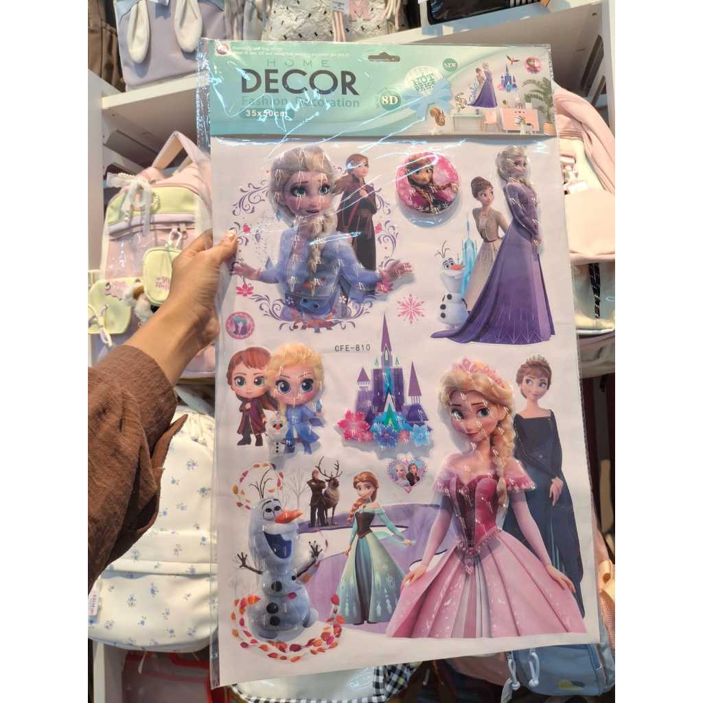 [KHUSUS BATAM] Wallpaper decor karakter kartun 8D