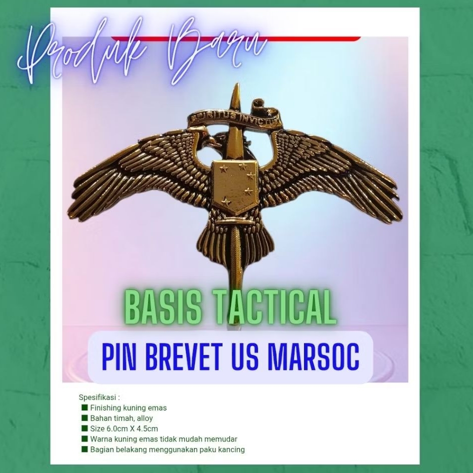 PIN BREVET US MARSOC | WING US MARSOC