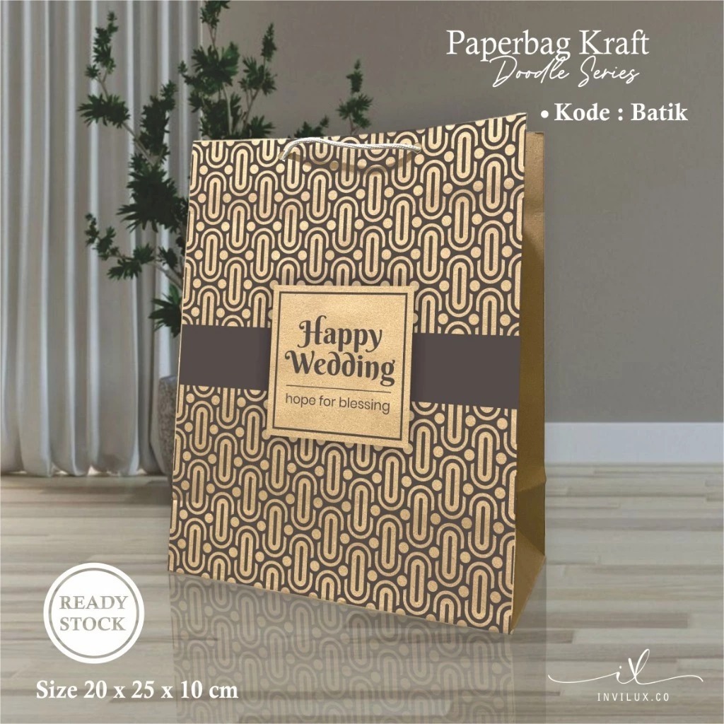 

[12 PCS] PAPER BAG POLOS /MOTIF READY STOK –TAS SOUVENIR HAJATAN AESTHETIC – MOTIF BATIK