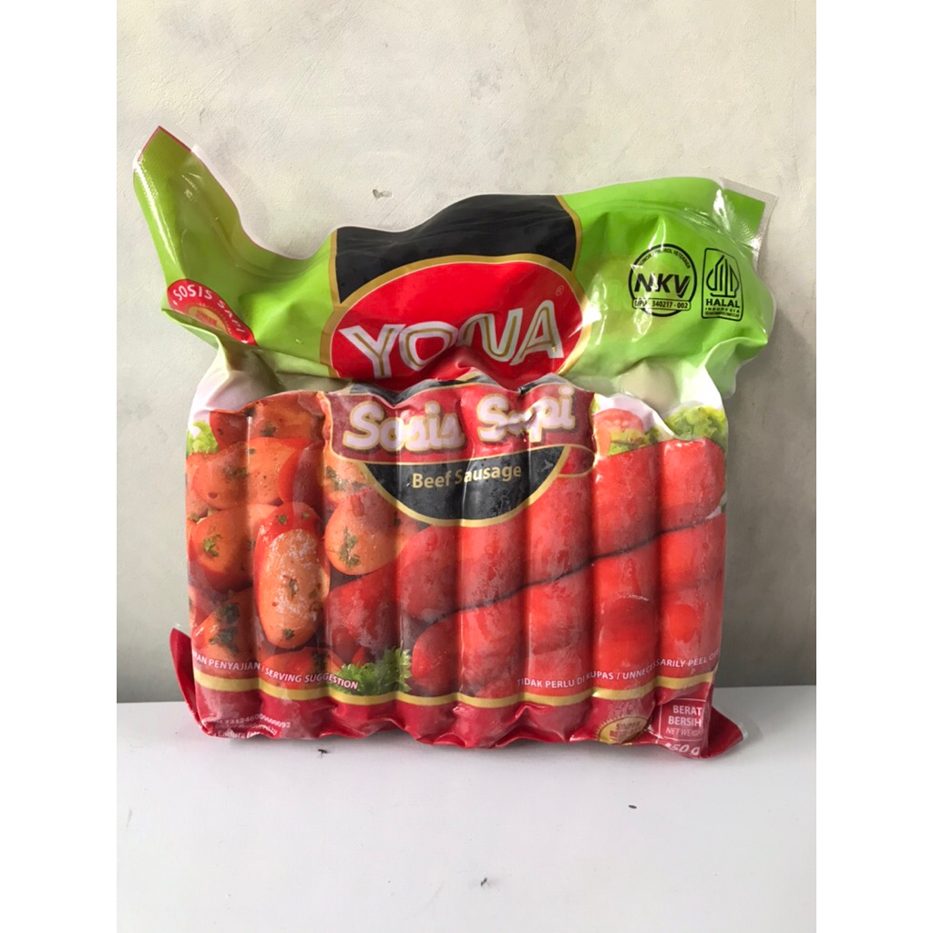

Yona Sosis Sapi 450 gr Isi 15 pcs