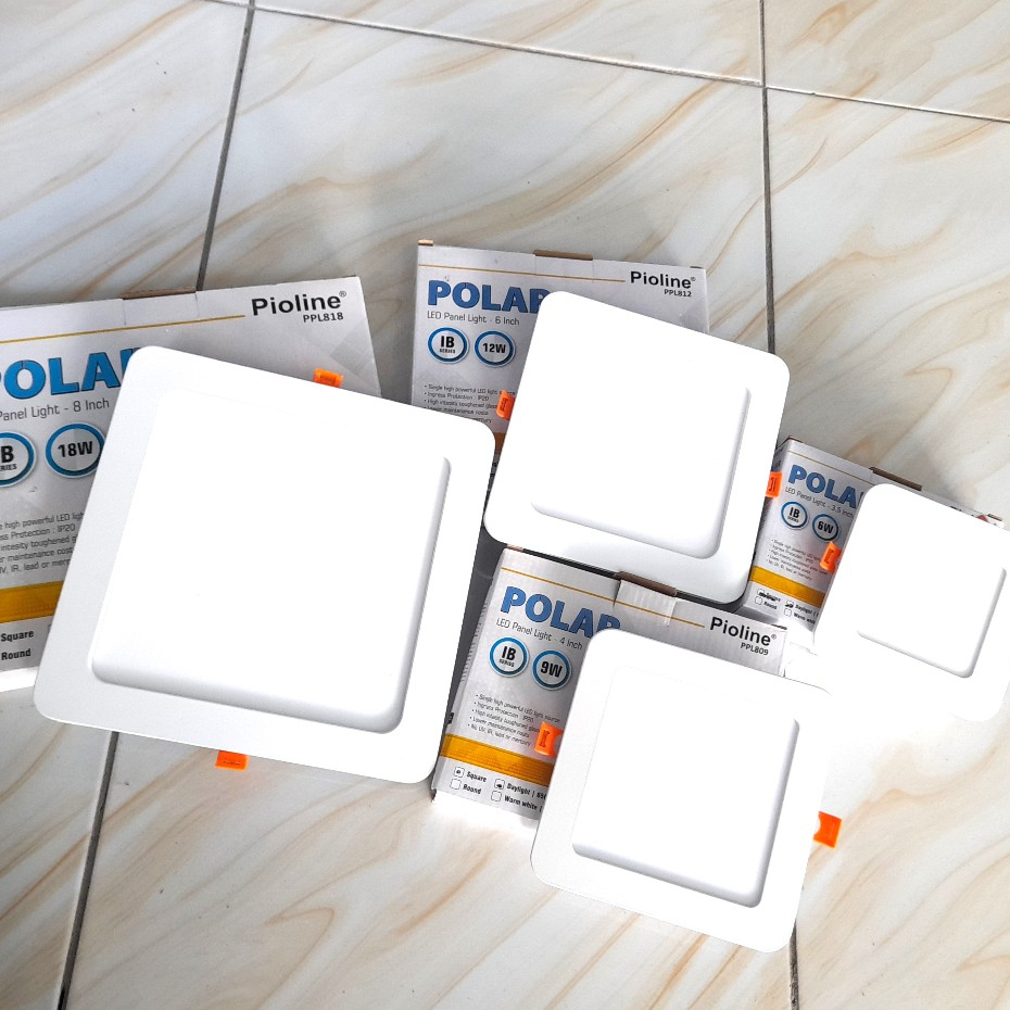 Pioline Polar Panel Light LED Kotak Square– Hemat Energi & Elegan