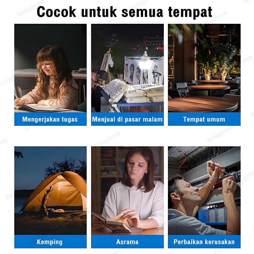 Lampu Bohlam Led Ac/Dc New Crystal Darurat Emergency Lamp 20W 25W 30W 40W 50W 6500K Cahaya Putih E27