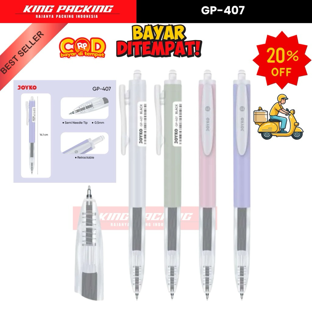 

Gelpen Joyko Gp-407 (12 pcs) 0,5mm