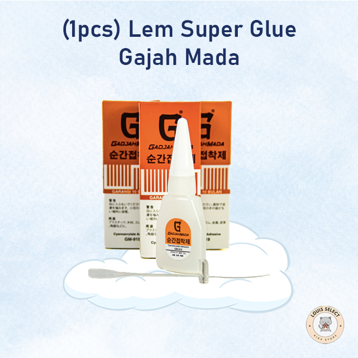 

(1 Pcs) Lem Super Glue Gajah Mada | Lem Serbaguna | Lem Kertas Super Glue dengan daya rekat tinggi | Lem Super Glue
