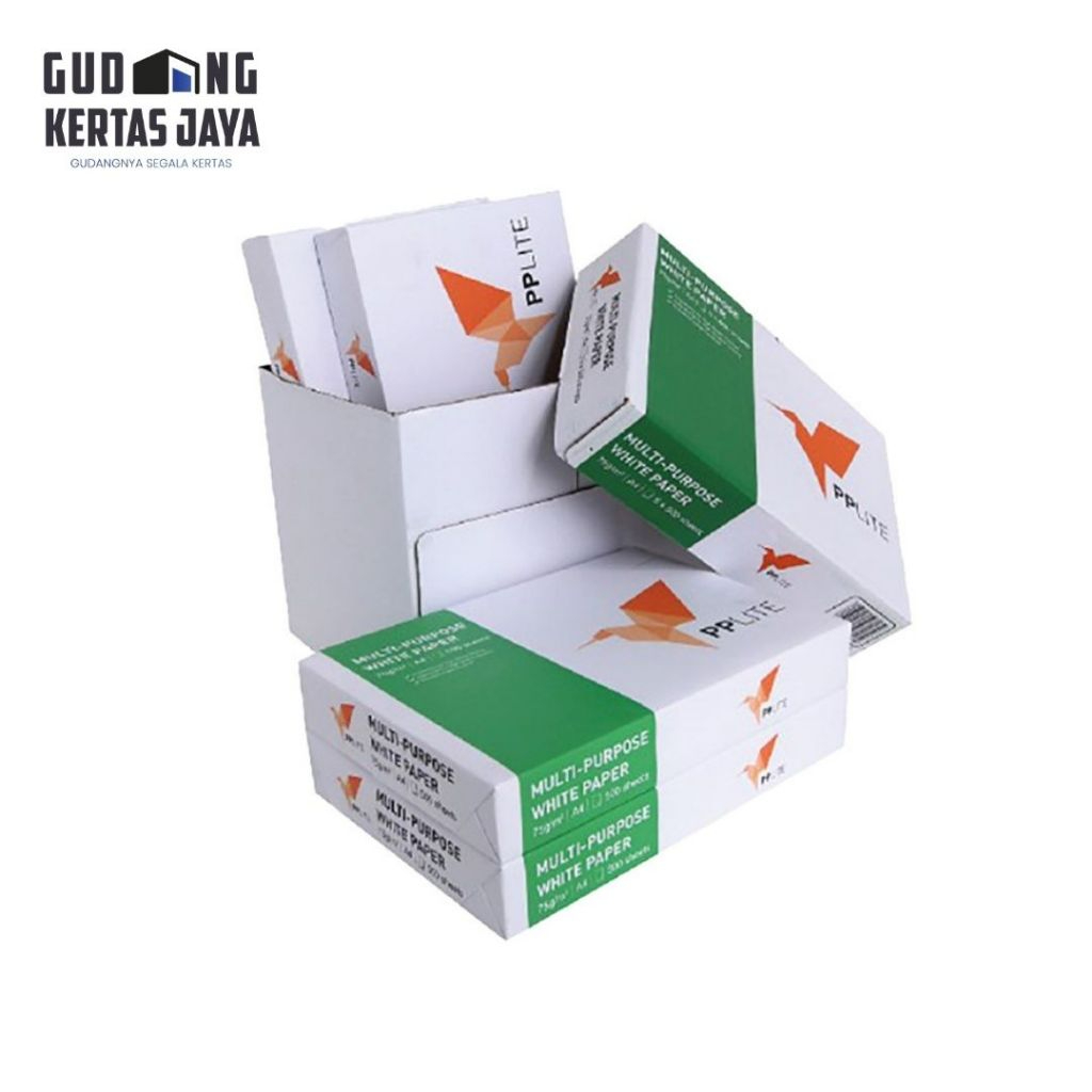 

PP Lite A4 75gr 1 Box/ 5 Rim (2500 Lembar) Kertas HVS