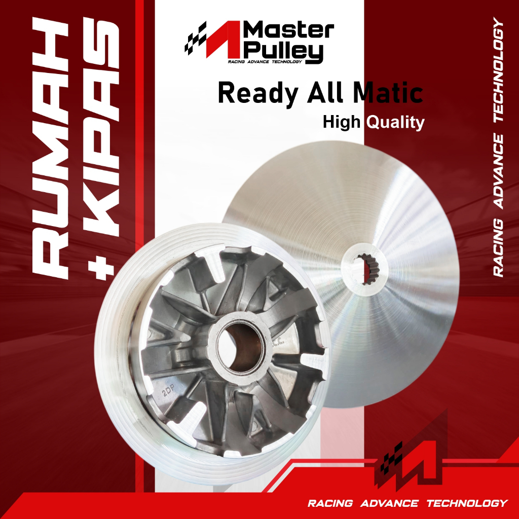 RUMAH ROLLER PLUS KIPAS CUSTOM MATER PULLEY UNTUK SEGALA MOTOR MATIC | PULY DEPAN FULL BUBUT REQWEST