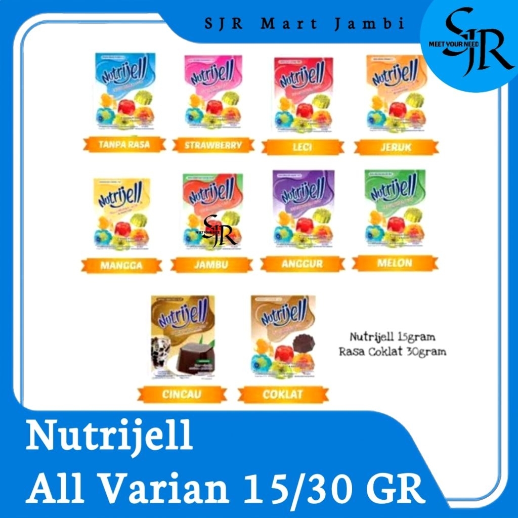 

[Powder] Nutrijell Jelly Powder Kemasan Besar 15gr - 30gr