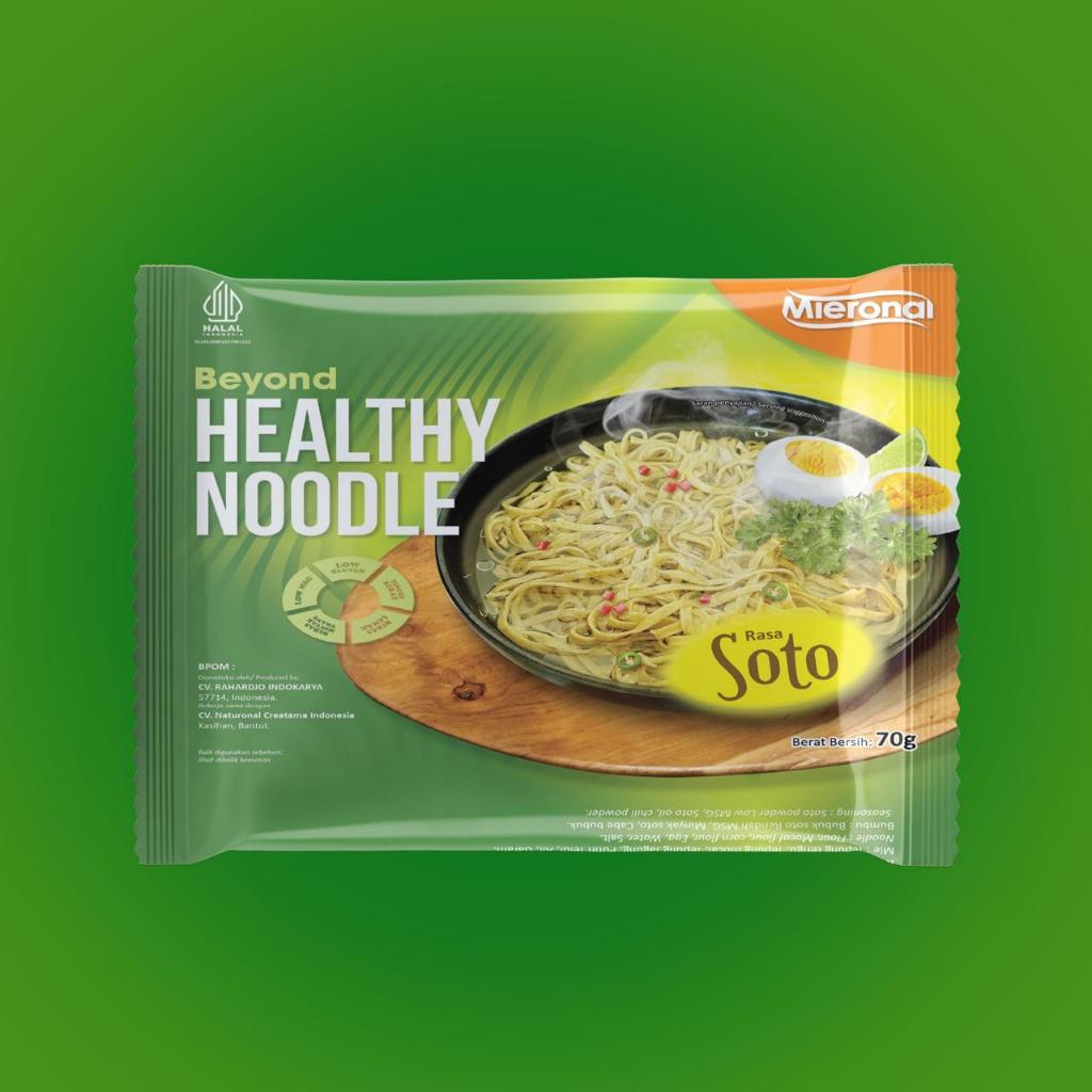 

MIERONAL - Mie Instan Kuah Rasa Soto | Tanpa Pengawet Tinggi Serat | Cocok Untuk Diet