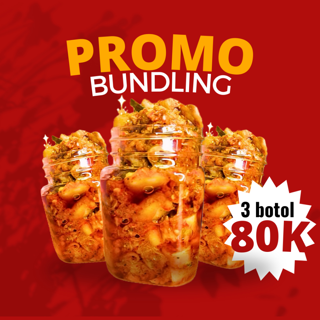

Sambal Cumi Premium Paket 3 – Sambal Pedas Enak, Gurih, Praktis, Tahan Lama untuk Anak Kos & Kantoran