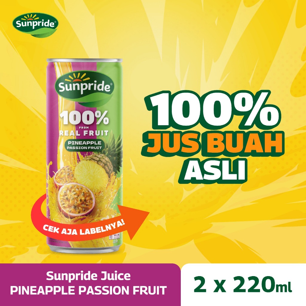 

[Isi 2] Sunpride Juice Pineapple Passion Fruit 220 ml
