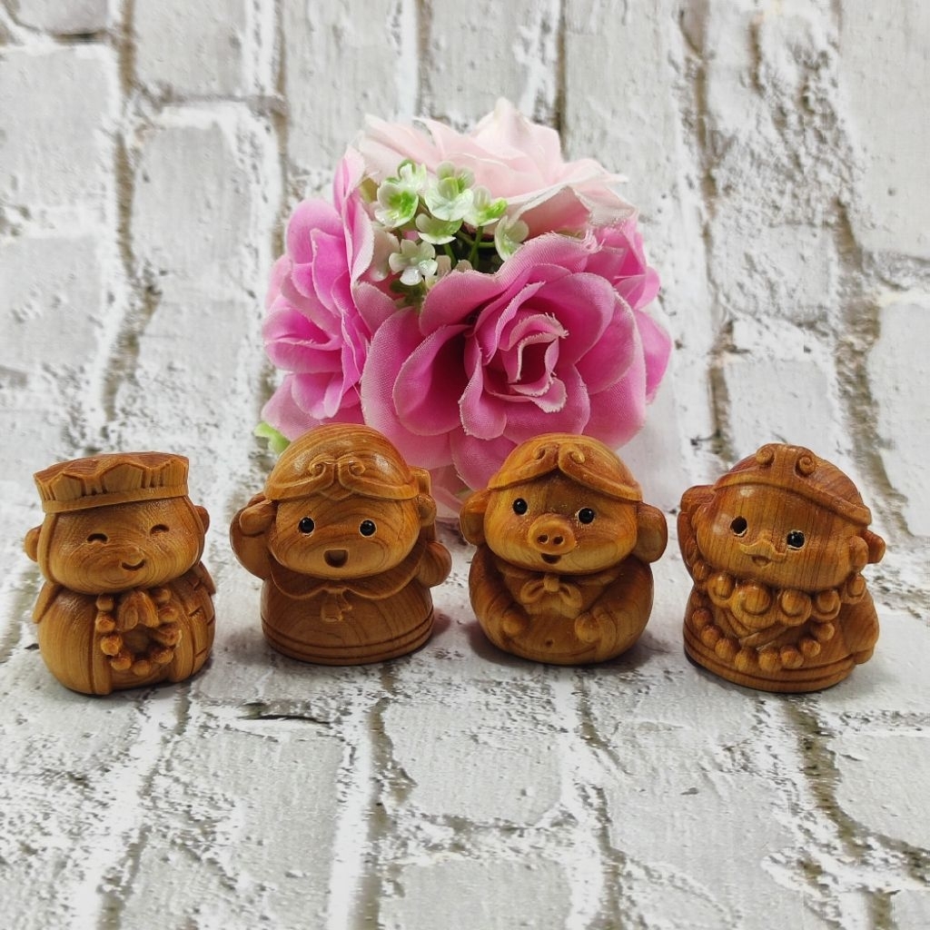 PATUNG SET KERA SAKTI KAYU YABAI