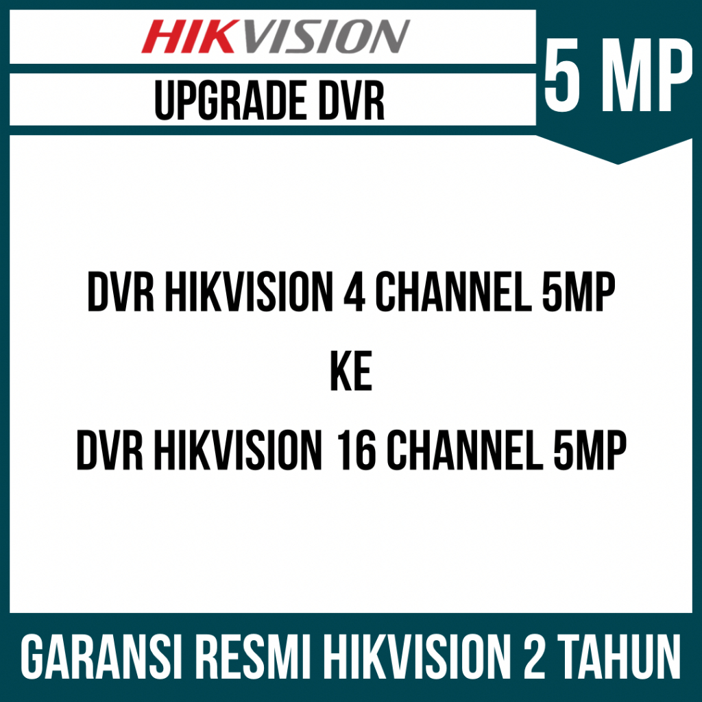 UPGRADE DVR HIKVISION 4 CHANNEL KE 16 CHANNEL