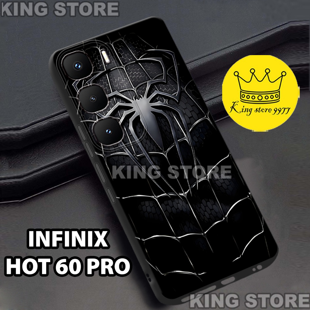 (KS11) Softcase karet untuk hp INFINIX HOT 60 PRO/Motif Spiderman/casing INFINIX HOT 60 PRO/case INF