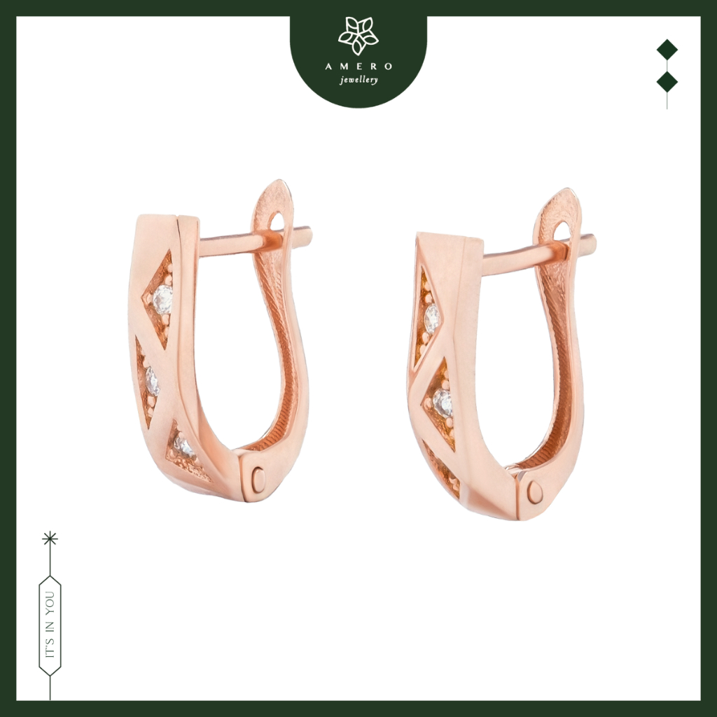 Anting Emas 17K Vinci VE-13 Amero Jewellery