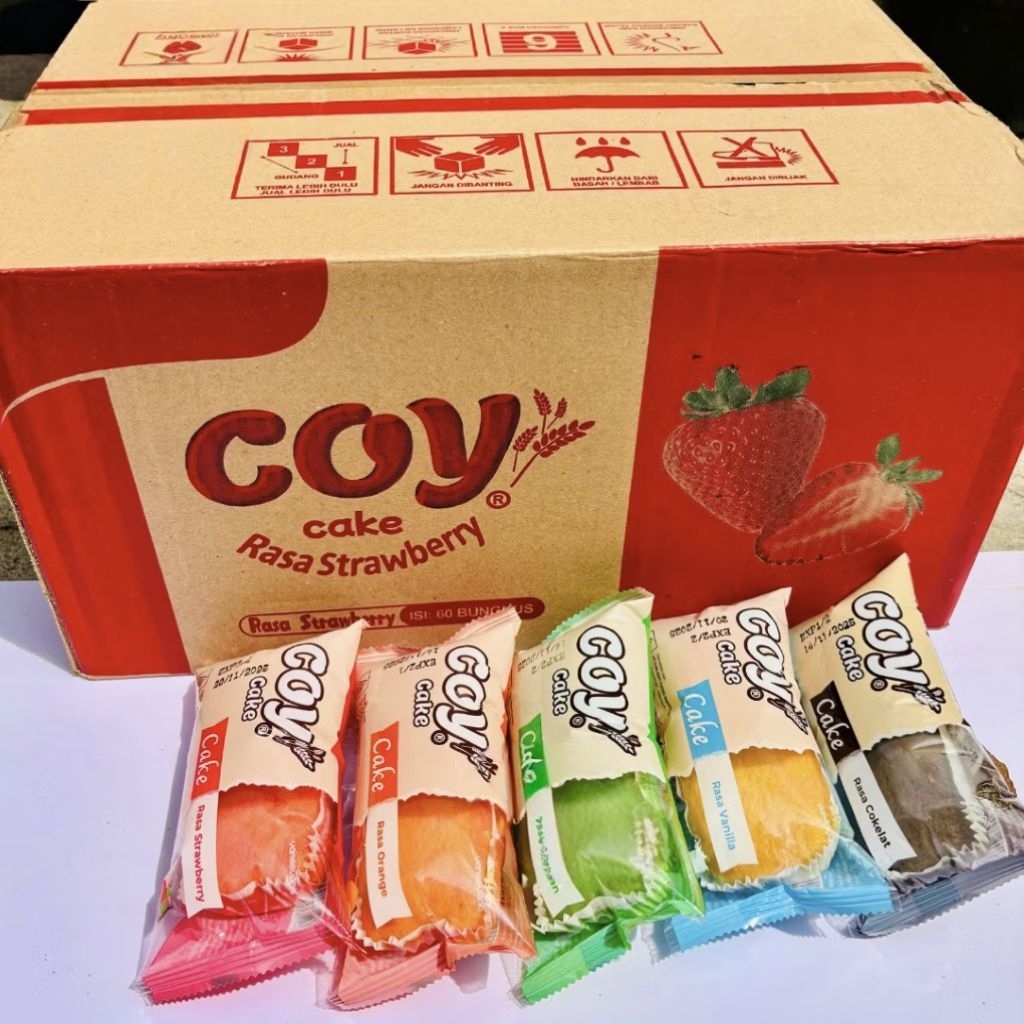 

Roti Coy Cake Mix Varian Rasa isi 60 Bungkus Per Dus