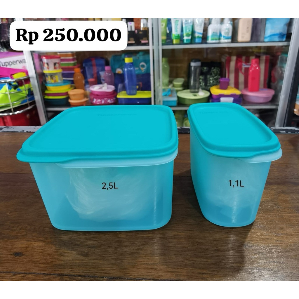 Toples Mm Square Set Tupperware Original