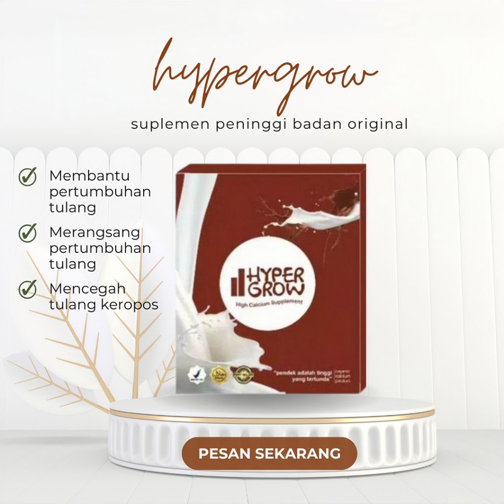 

HYPERGROW SUSU HIGH CALSIUM PENINGGI BADAN TERBAIK TINGGI NUTRISI - 10PCS