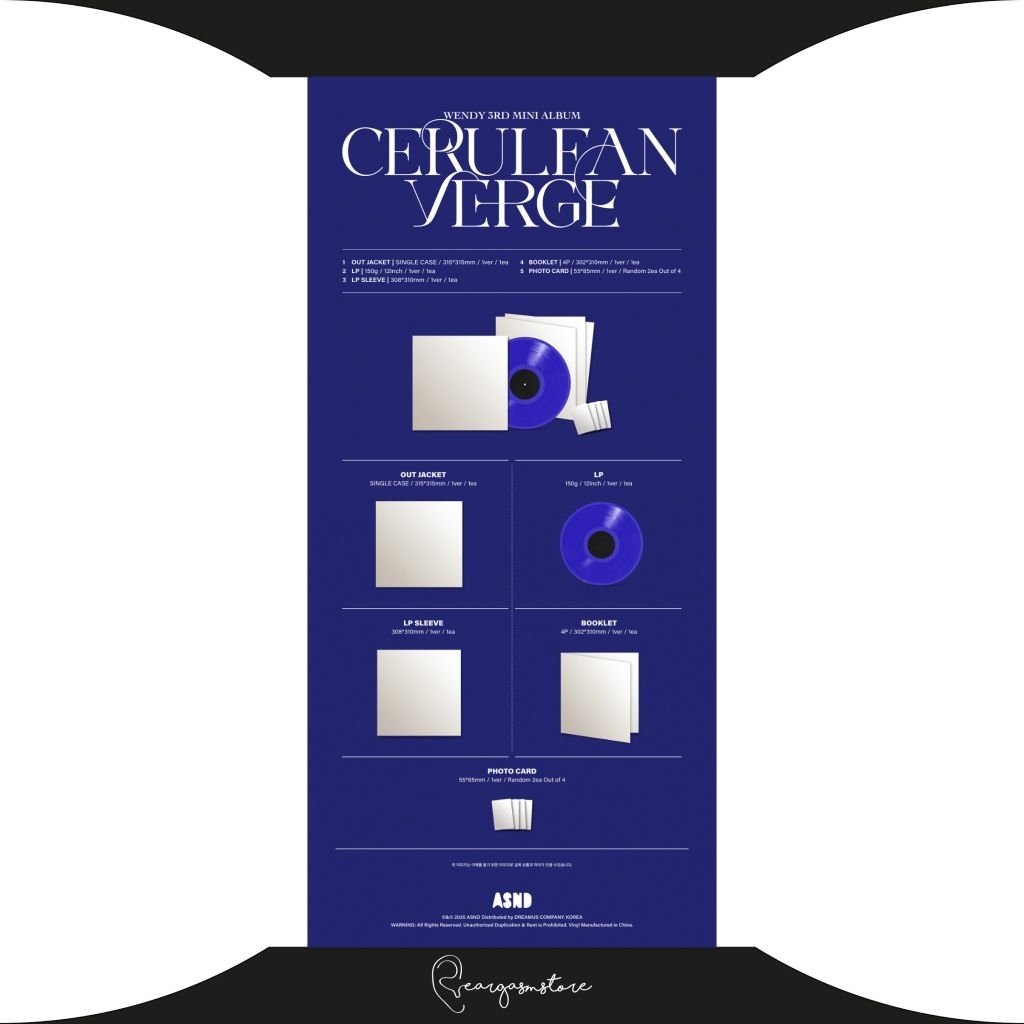 WENDY (RED VELVET) - CERULEAN VERGE (VINYL LP)