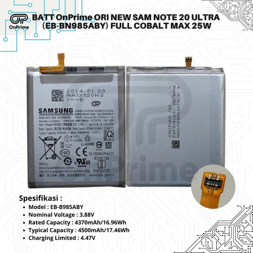 Battery / Batre / Baterai Samsung Galaxy Note 20 Ultra Original